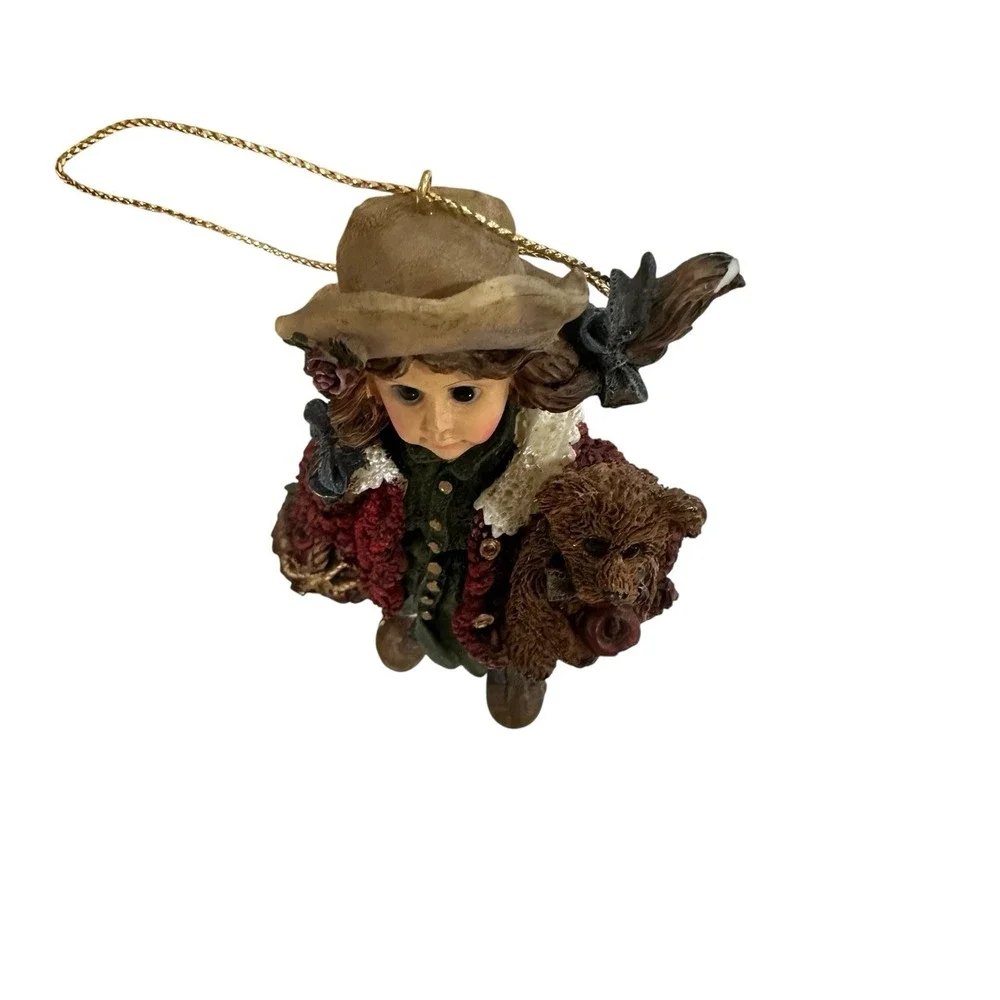 BOYDS BEAR YESTERDAYS CHILD‎ DOLLSTONE CANDICE MATTHEW GATHER APPLES ORN 25851